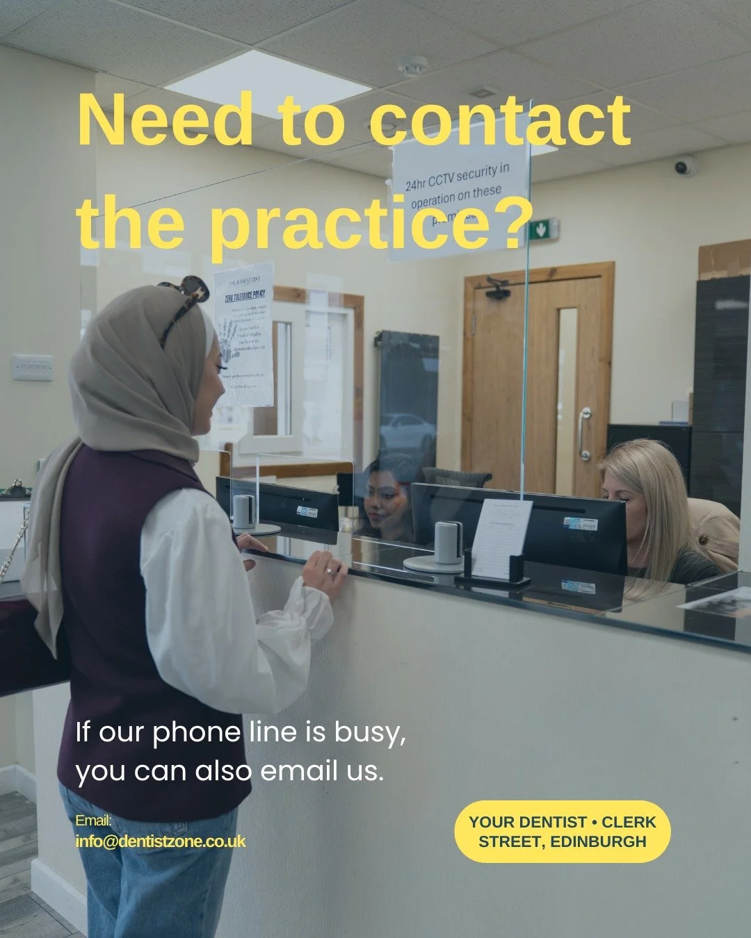 We always want it to be easy for patients to contact the practice.

Our phone line can sometimes be busy during the day, particularly at peak times. If you&rsquo;re unable to get through, you can also email the team and we&rsquo;ll get back to you as