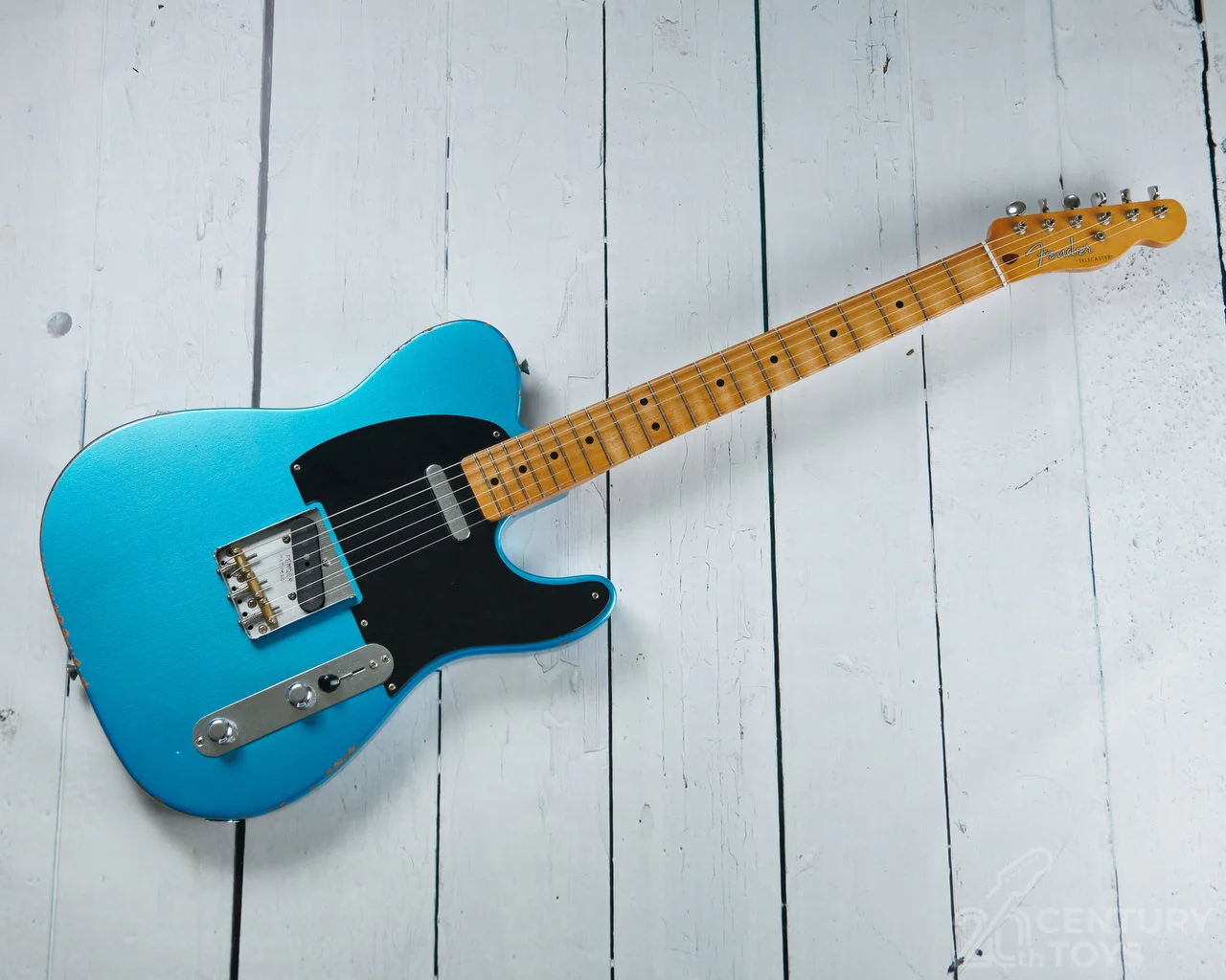 Fender Vintera Road Worn 50's Telecaster. Lake Placid Blue — 20th