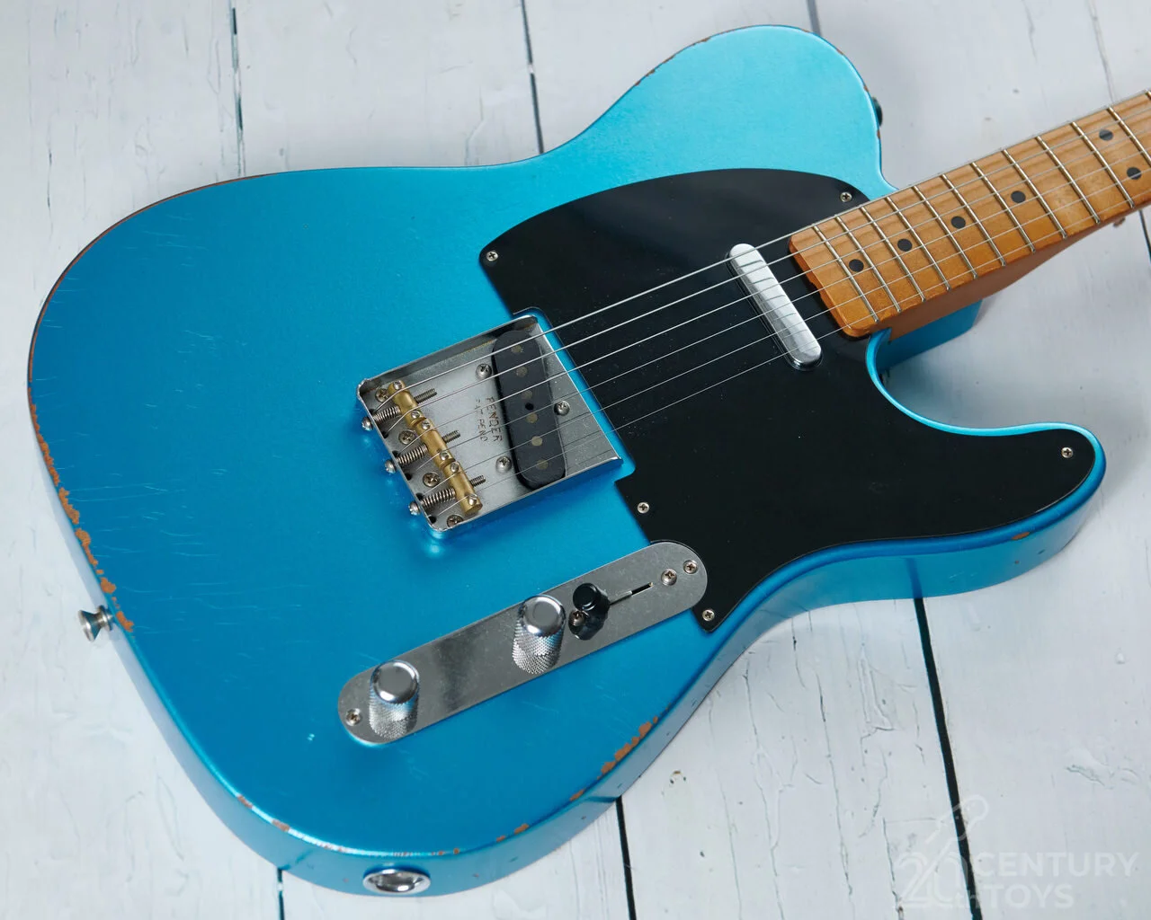 Fender Vintera Road Worn 50's Telecaster. Lake Placid Blue — 20th