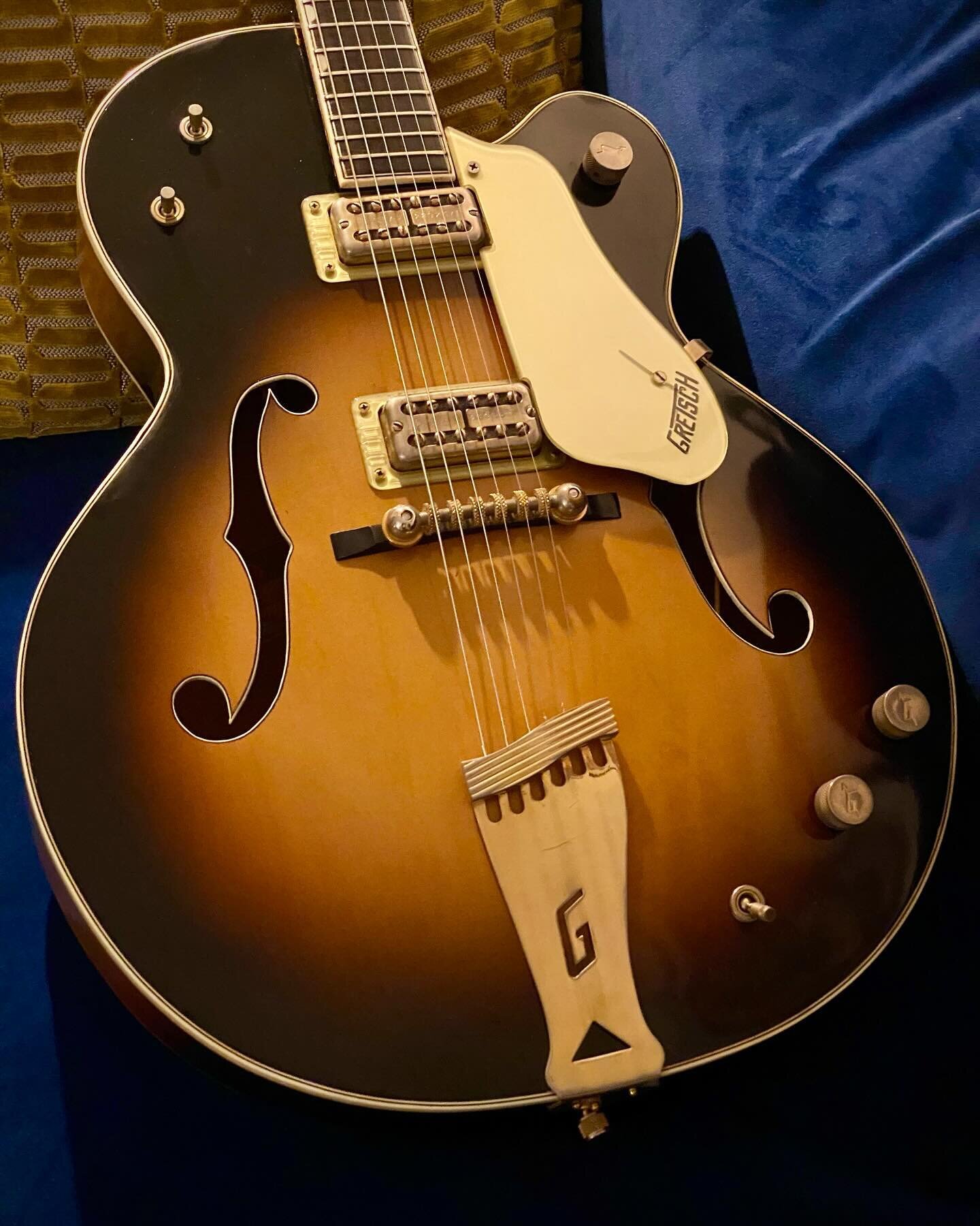 Guitar Of The Week. 1965 Gretsch Country Club. I took this one home with me yesterday for a night of jamming on the sofa. These old Gretsches have so much character and this particular one is in great shape. Johnny Marr has used a 64 Country Club for