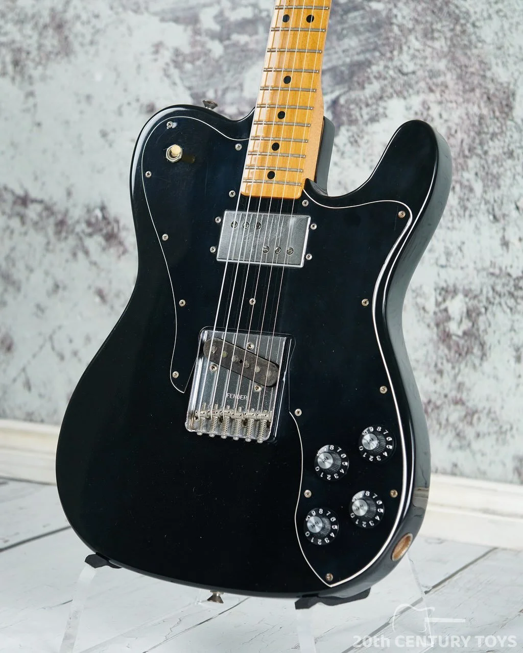 An extremely clean and completely original &lsquo;77 Fender Telecaster Custom. Unleash your inner Keef, or better still your inner self with this one. Plays and sounds great and looks cool as&hellip;. Available now. More pics and details on the websi