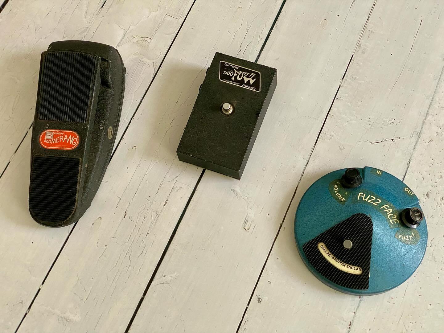 We&rsquo;ve been quite on here for a while, but not so quiet out in the real world. Quite a bit of new inventory to start posting. First off a nice little collection of vintage pedals. A Dallas/Arbiter Fuzz Face, a Shaftesbury Duo Fuzz and a Maestro 