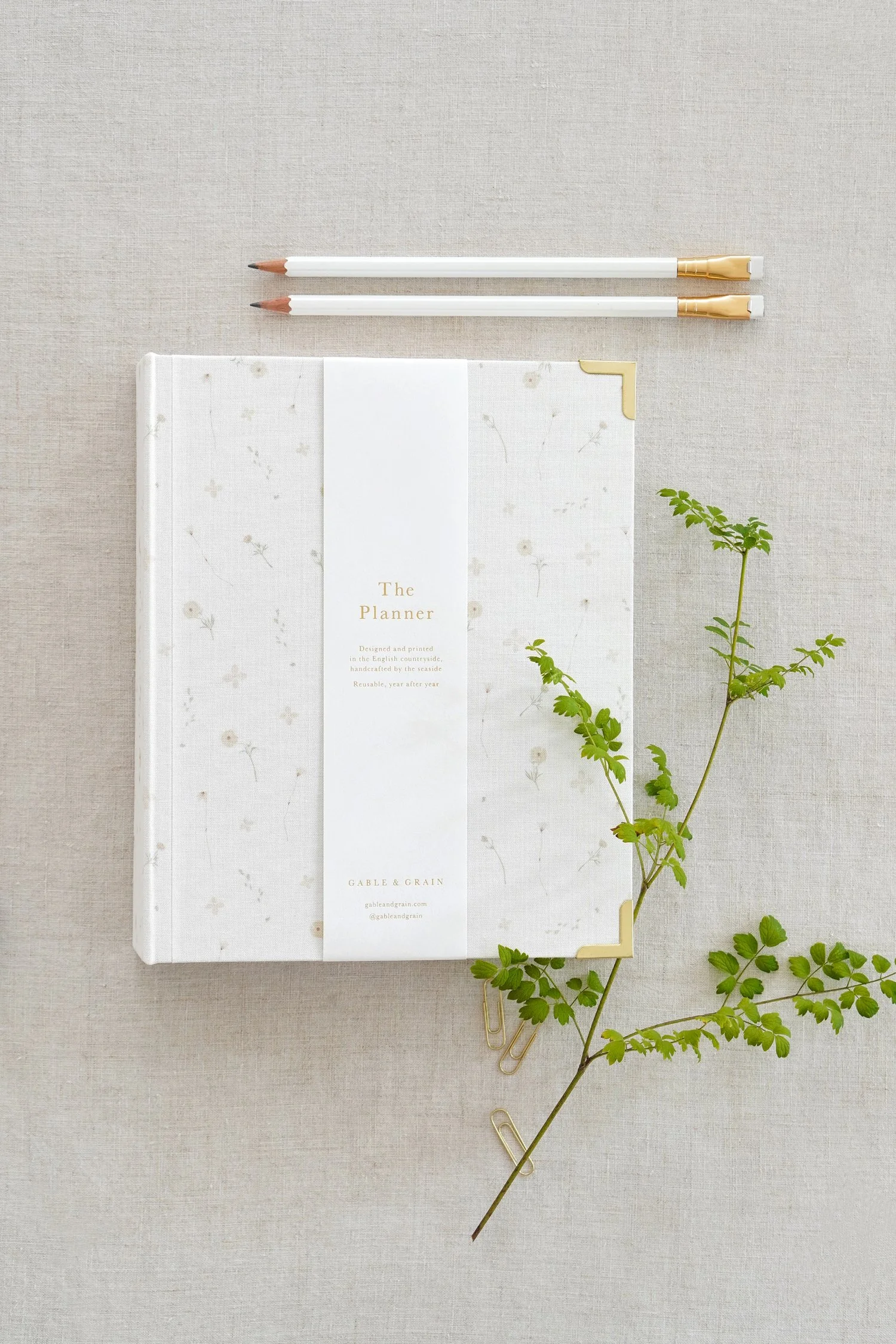 The Planner in a Limited Edition Pressed Flowers Print
