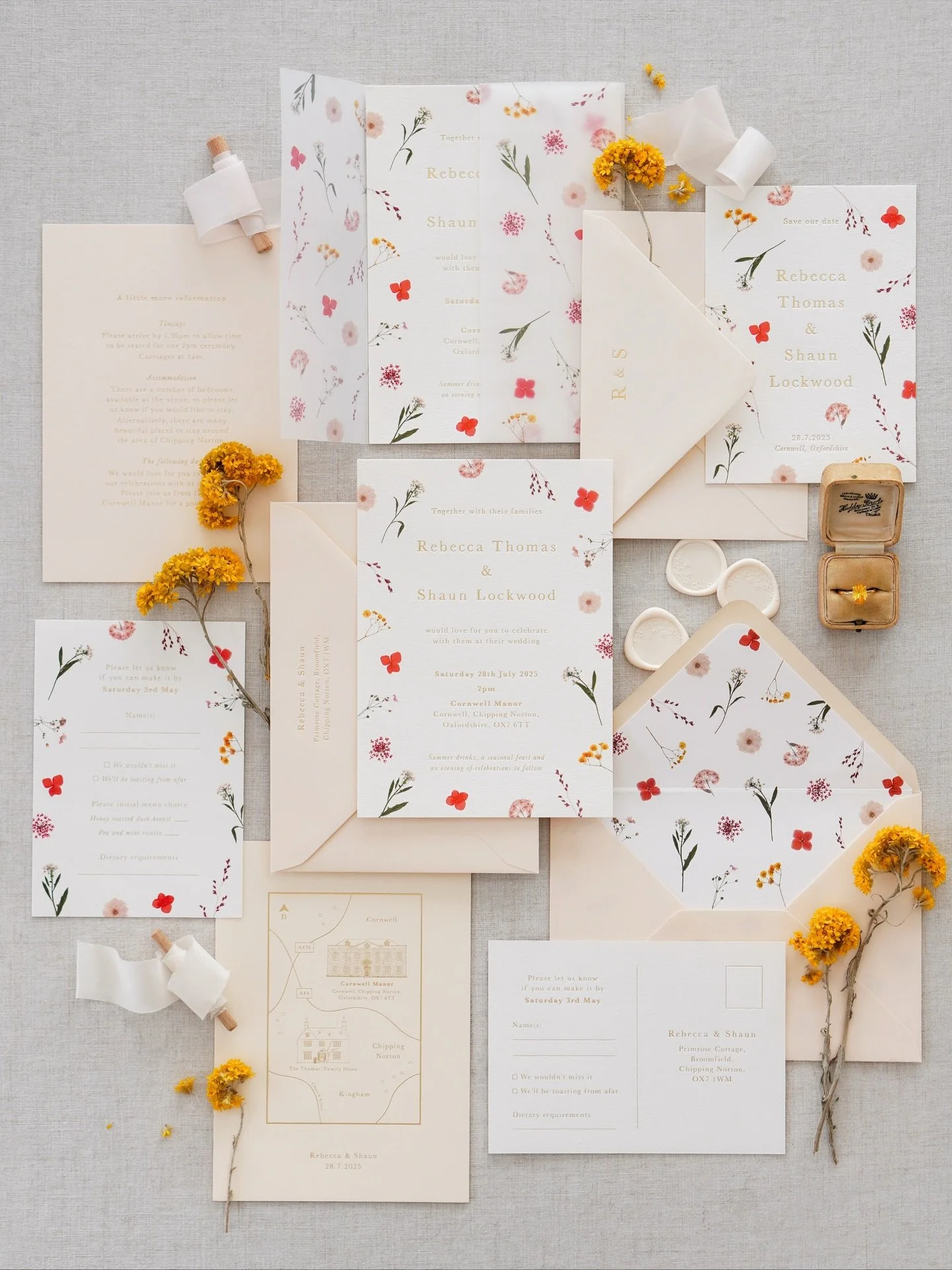 How do you enquire for your save the dates and wedding invitations?

Once you have chosen your favourite wedding stationery collection, you can request a quote using the enquiry form on my website. This asks for all the ins and outs I need to create 