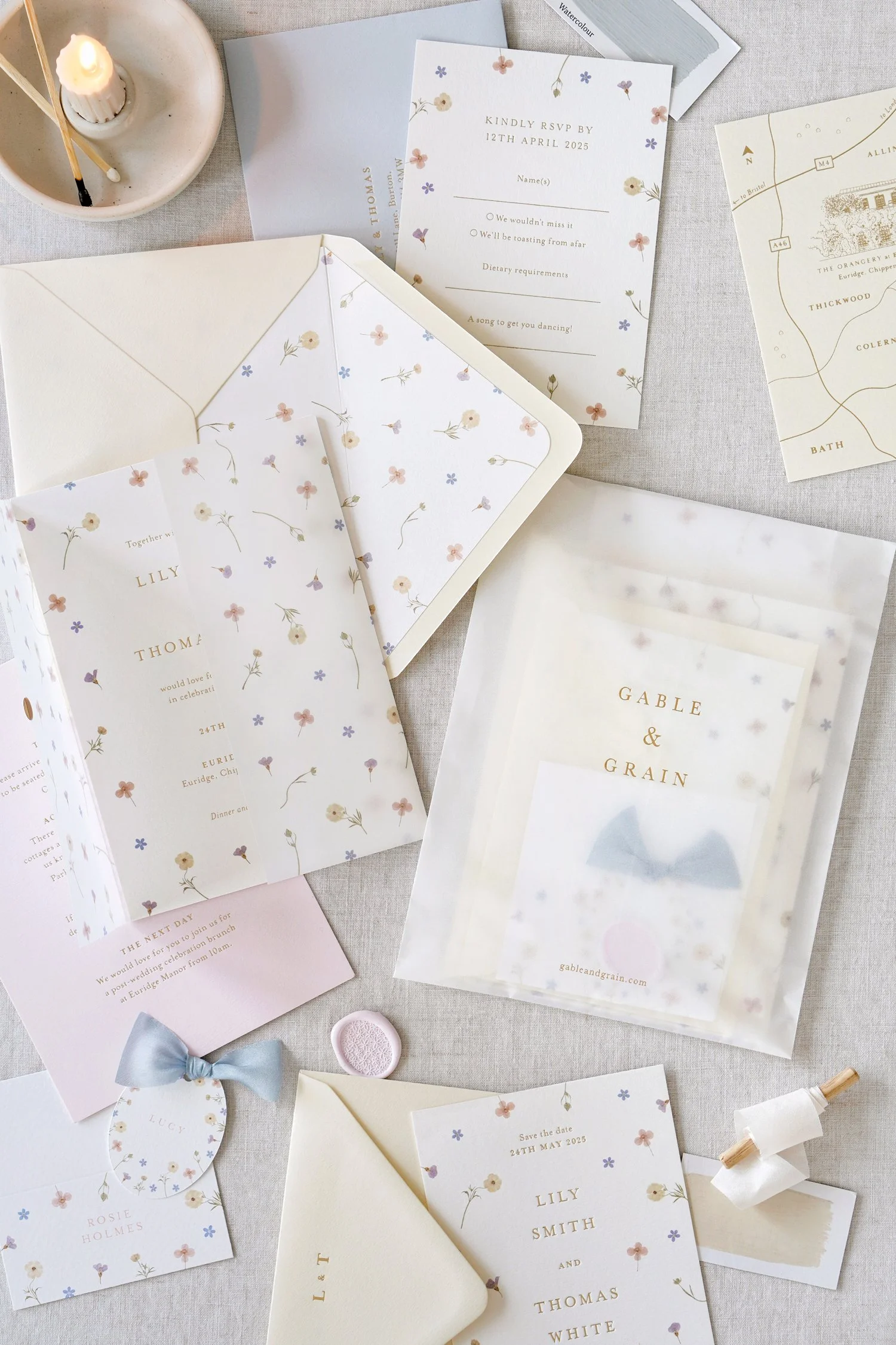 Elizabeth Wedding Stationery Sample Pack