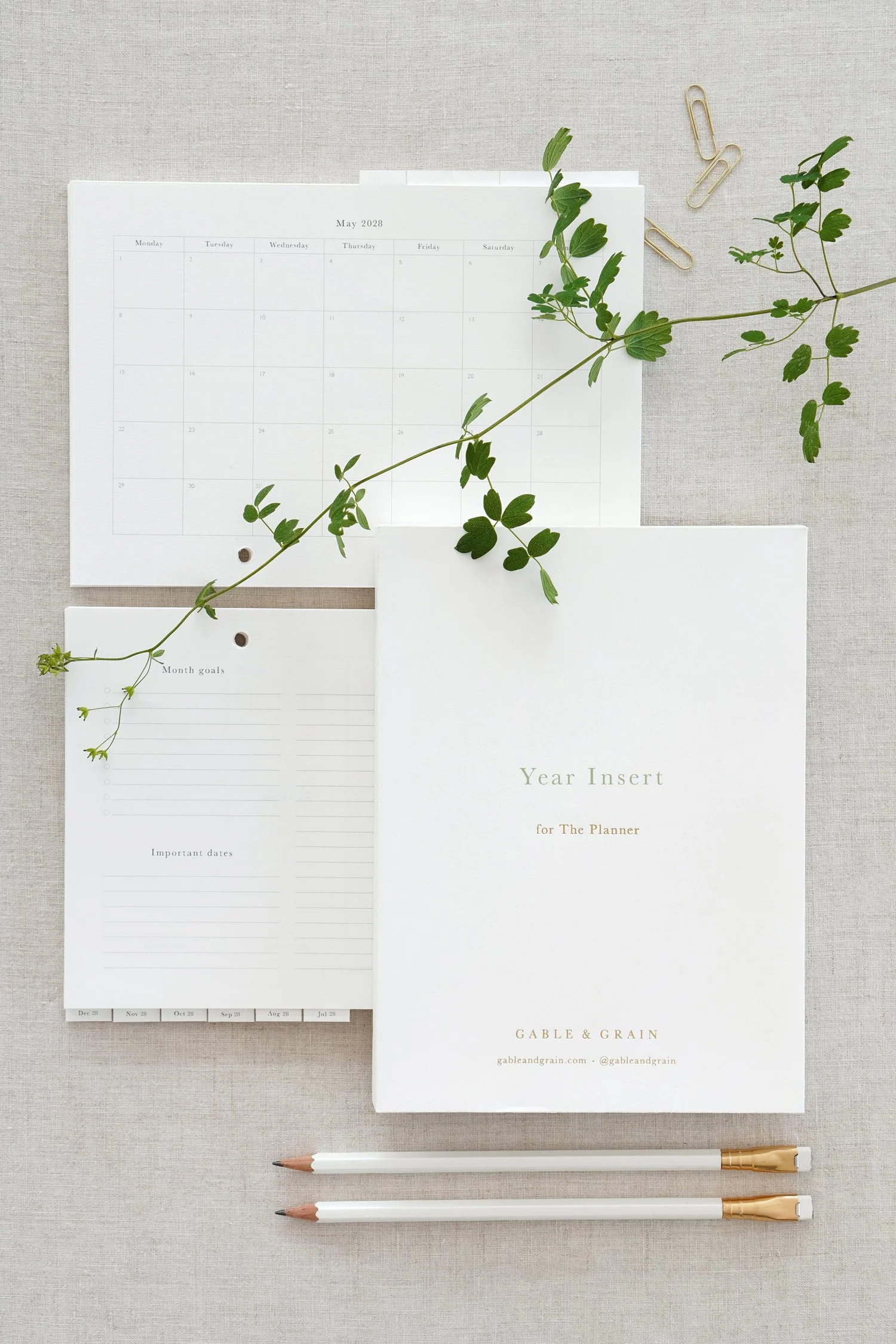 2028 Year Insert for The Planner