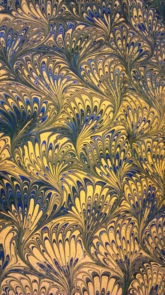 Advanced Paper Marbling on Metallic Paint and Overmarbling - Nevada Museum  of Art