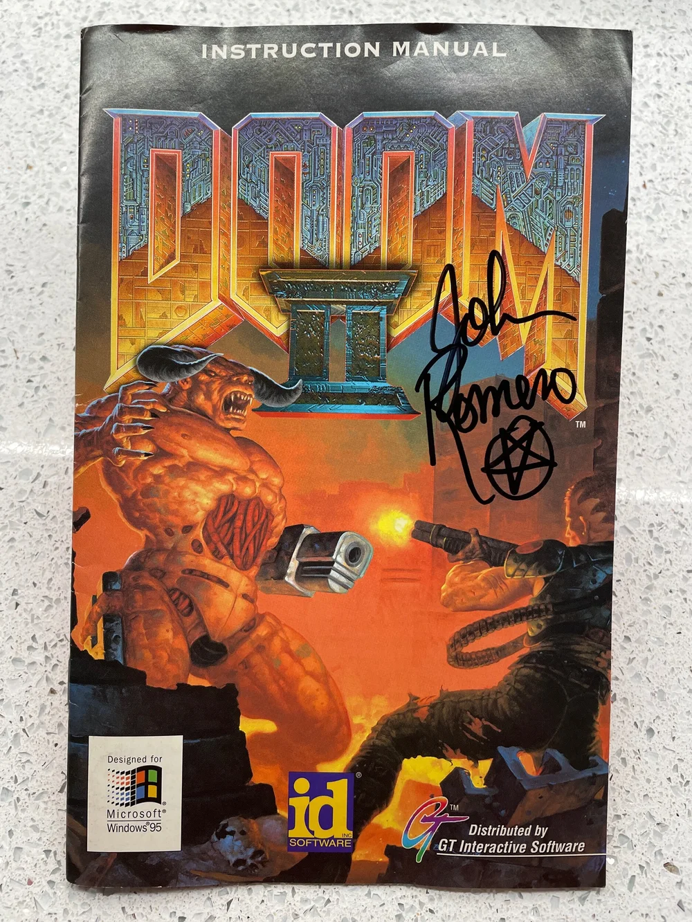 DOOM 2 Manual - SIGNED — Romero