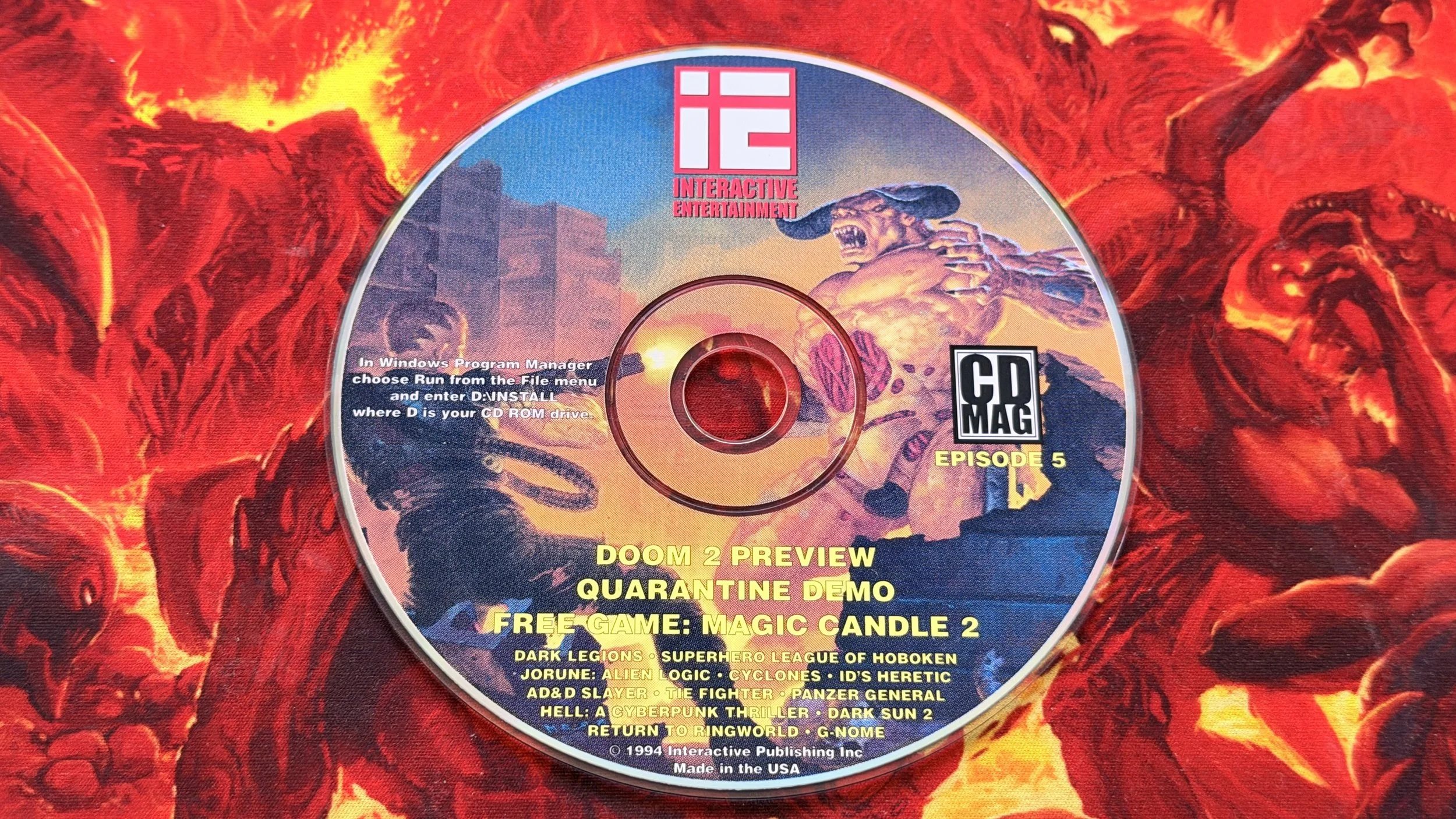 1994 DOOM II Preview CD - RARE