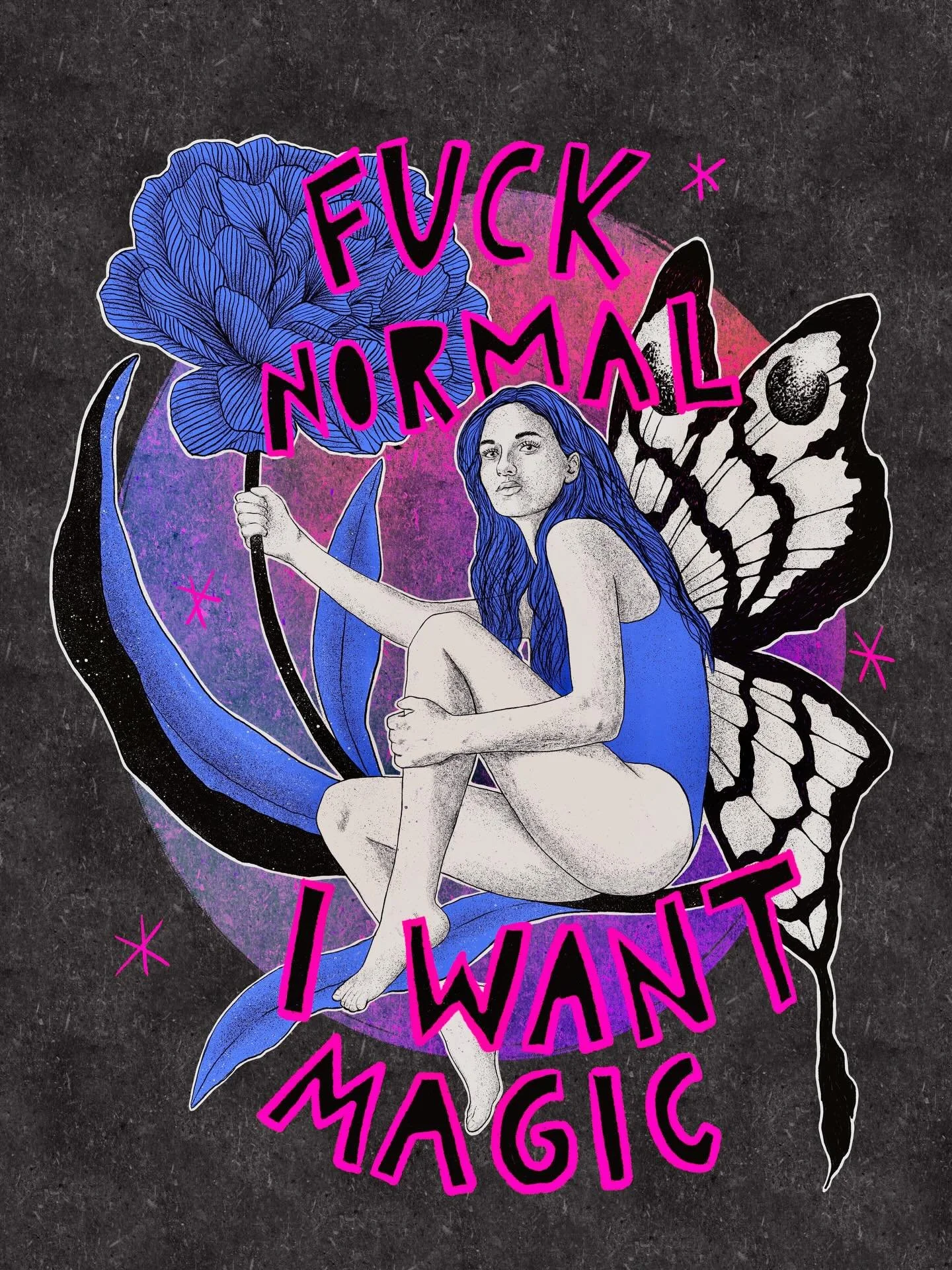 F*ck normal, I want magic ✨

My version of @lauraklinke_art&lsquo;s DTIYS 🤍

#lauraklinkeart100k #femaleillustrator #womenofillistration #veganillustrator