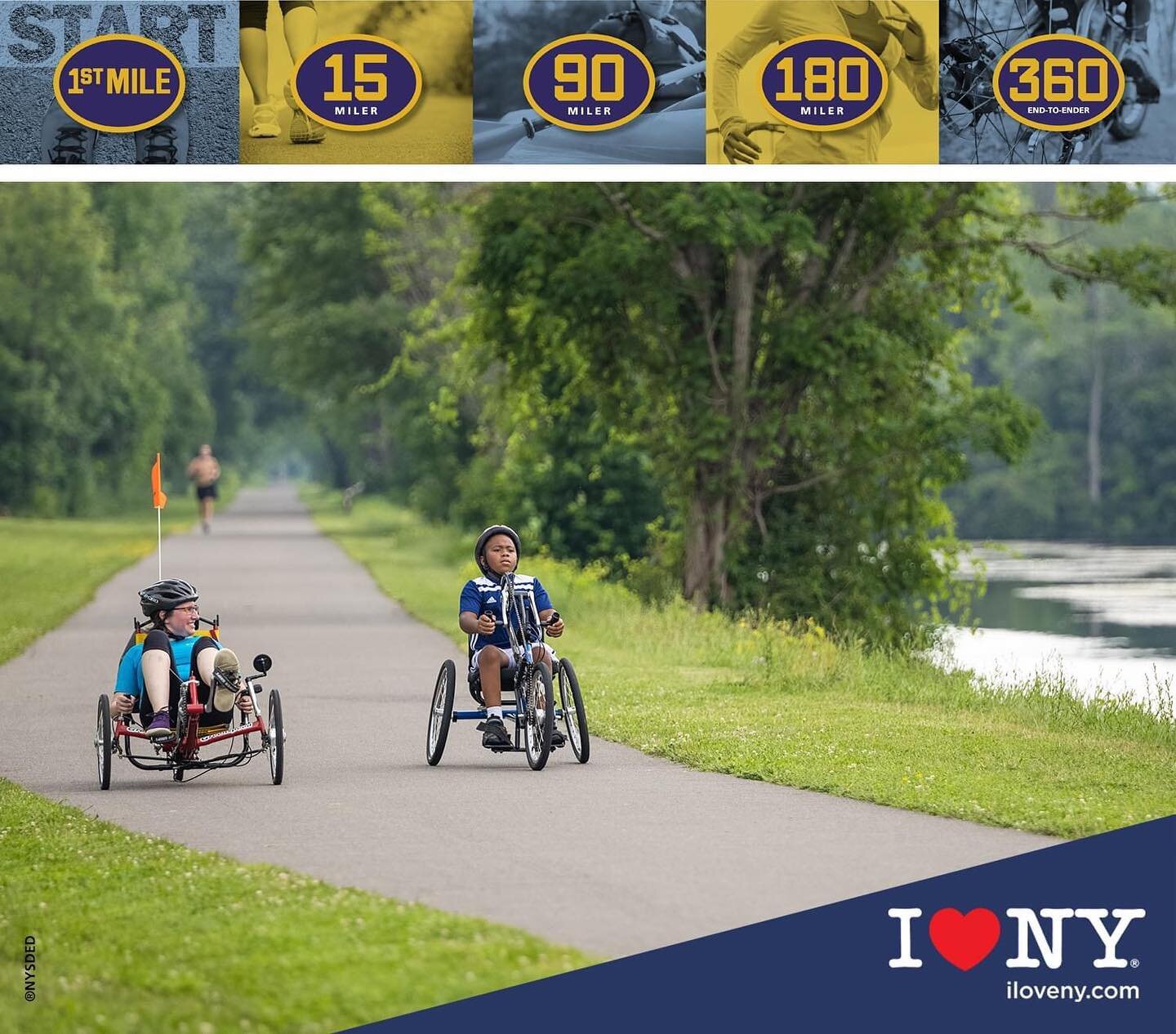 Repost from @eriecanalway (&amp; check out our link tree for more information):

Check out these upcoming events that invite people of all abilities to try cycling and paddling along the Erie Canal and Canalway Trail. Try adaptive bicycles and kayaks