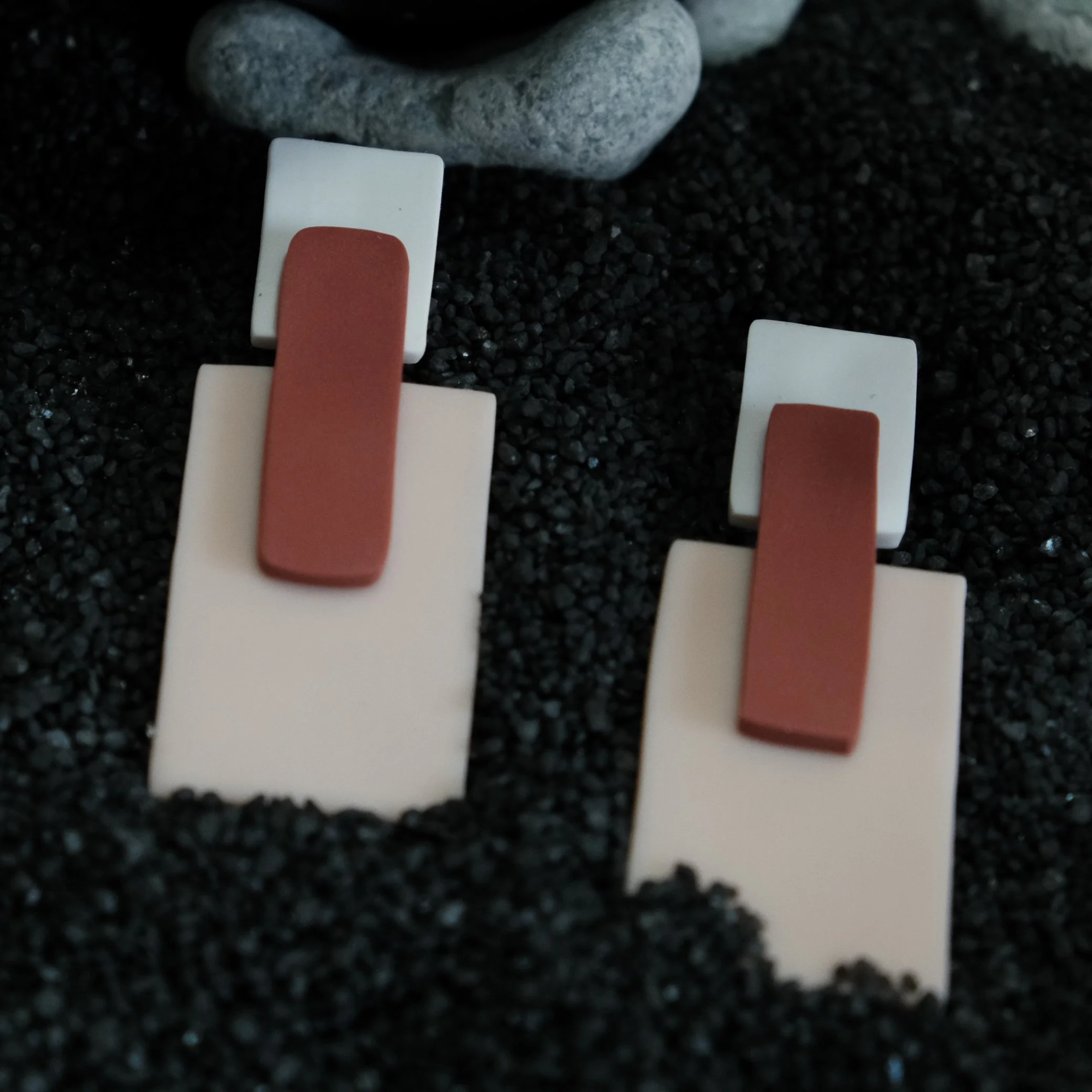 Ada - Branco & Terracota & Nude