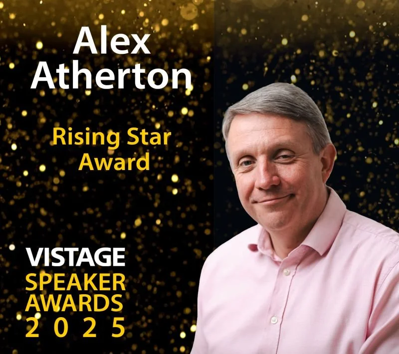 Alex Atherton winner of the 2025 Vistage Rising Star awards