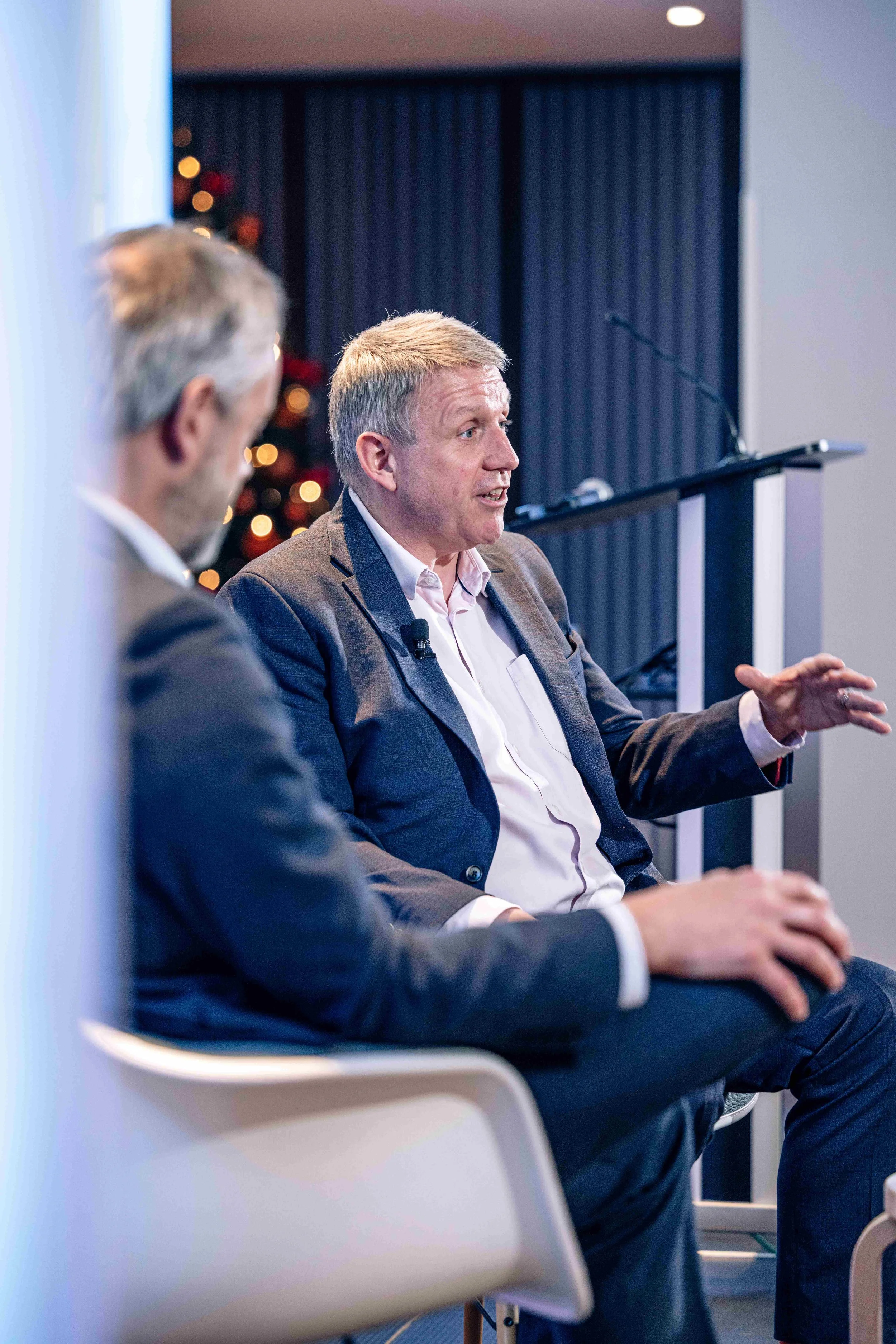 Alex Atherton with SEIC CEO Jim London at the PIMFA Senior Leadership conference