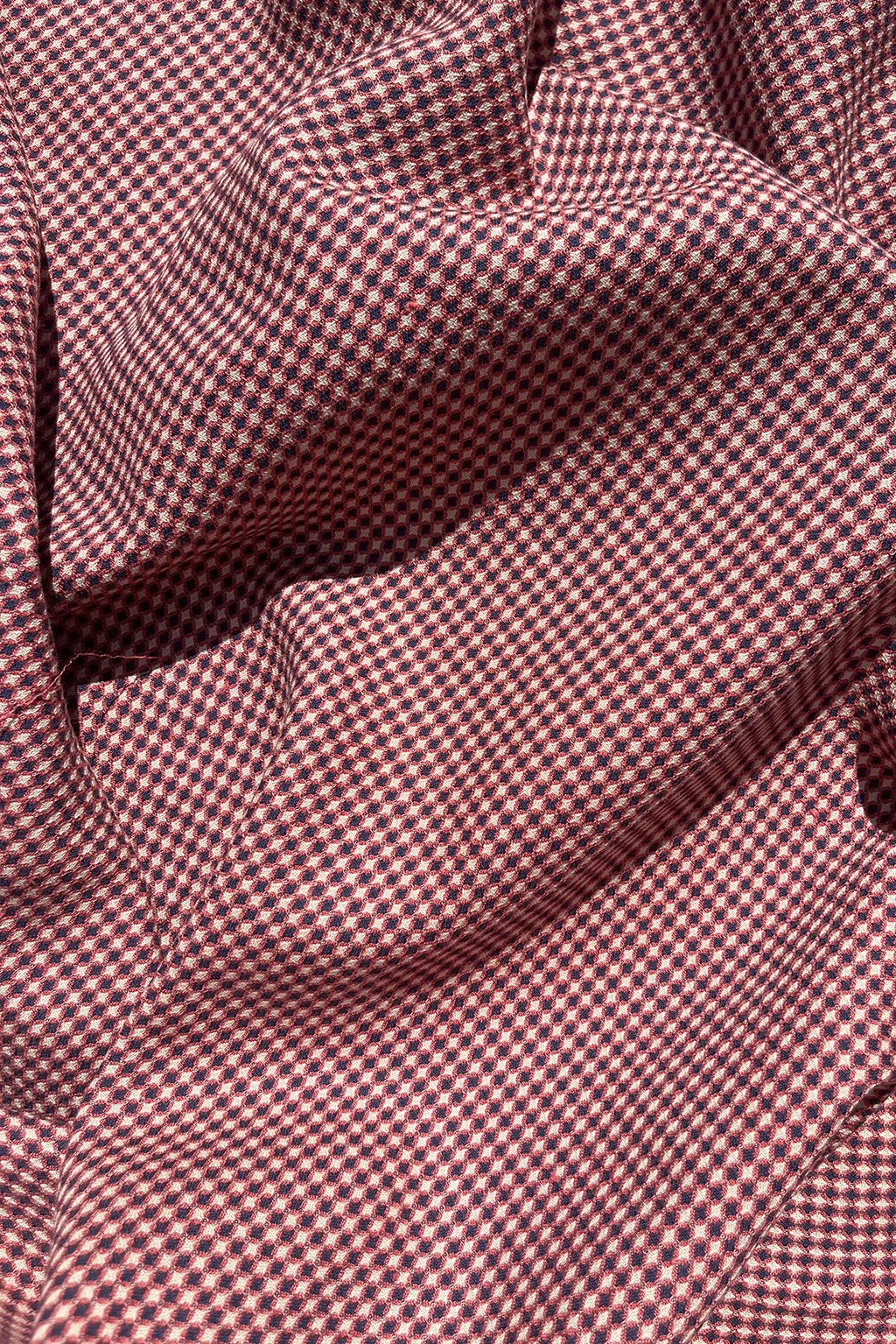 Linen blend jacquard in red, beige and navy mini diamond7.jpg