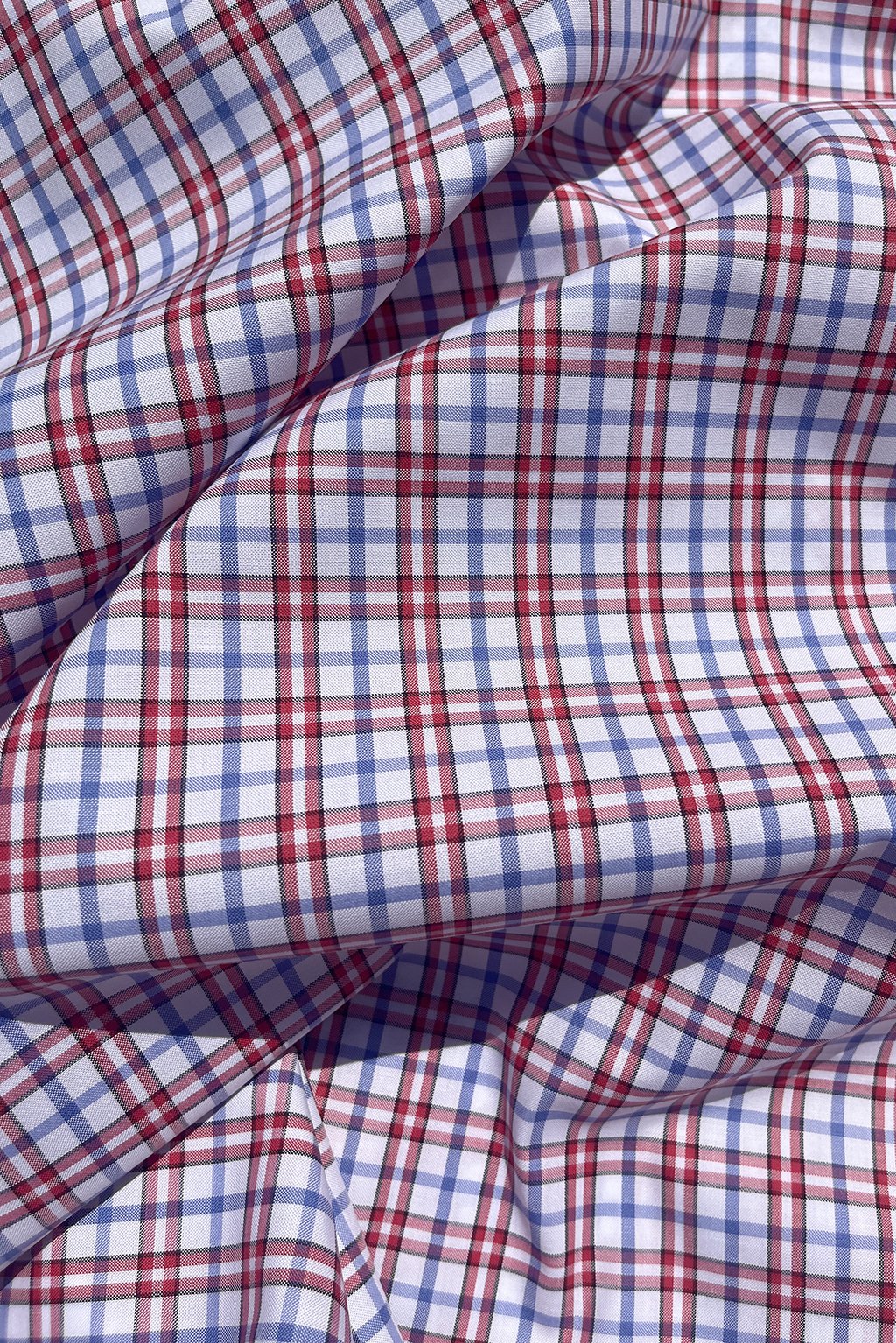 shirting mini check in red and navy1.jpg
