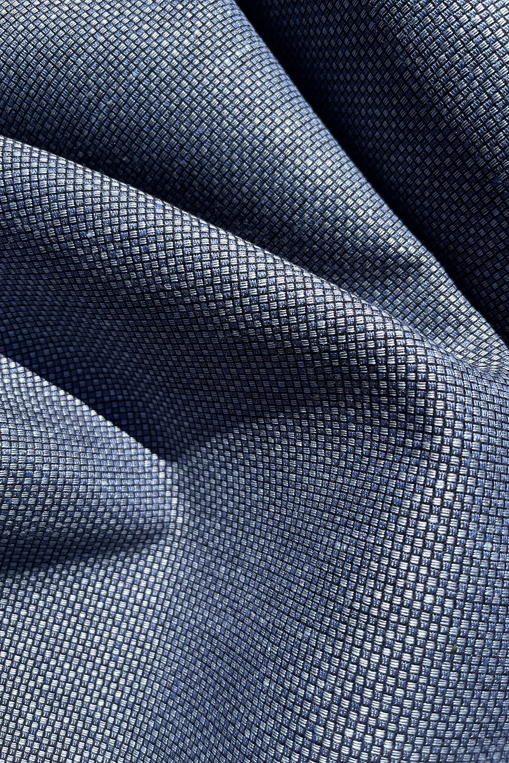 Italian Linen:Cotton blend woven mini-check in midnight blue a.jpg