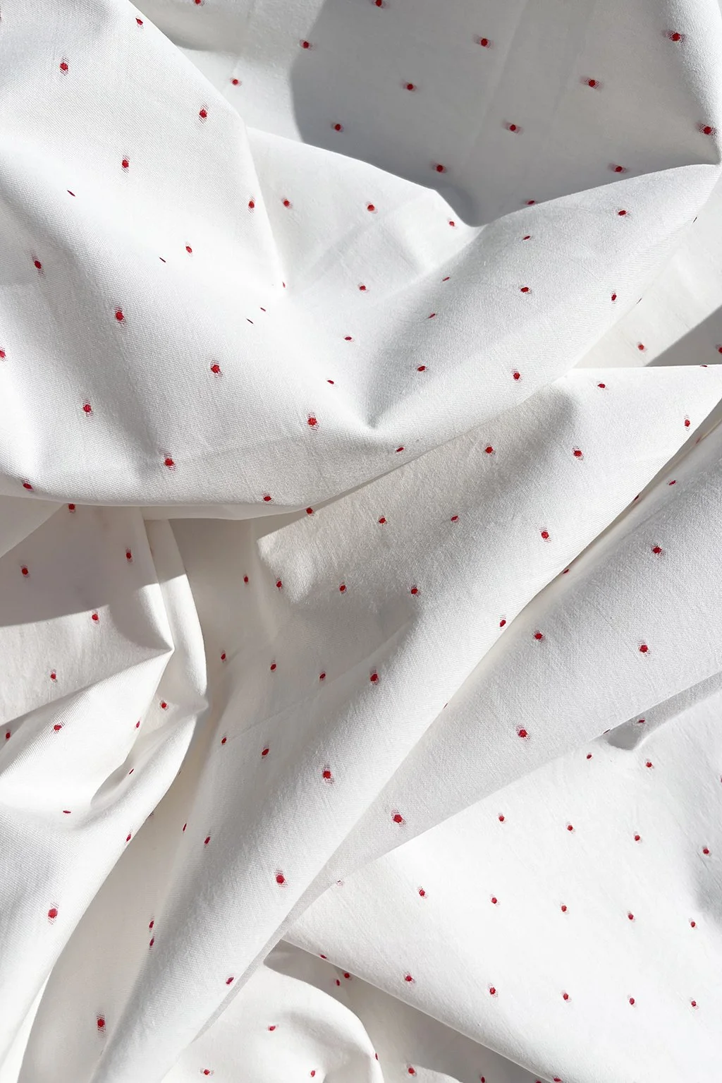 french cotton with woven red dot11.jpg