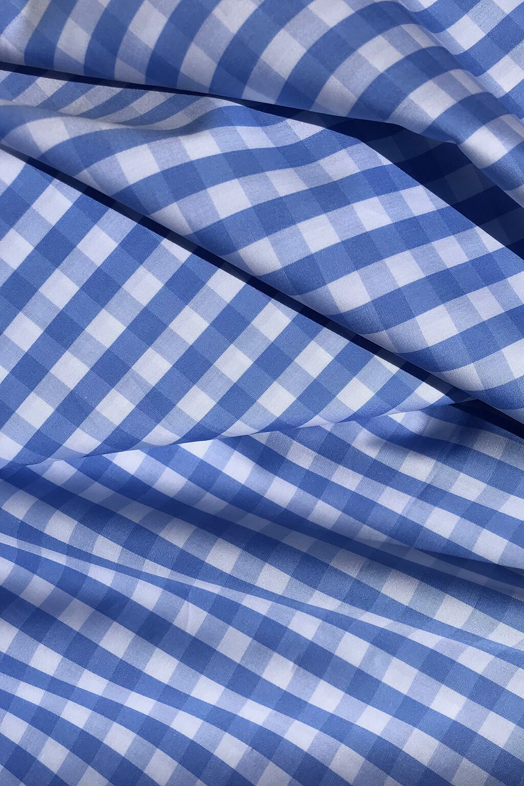 Cotton shirting in blue with floral pattern — Fabrics at Play