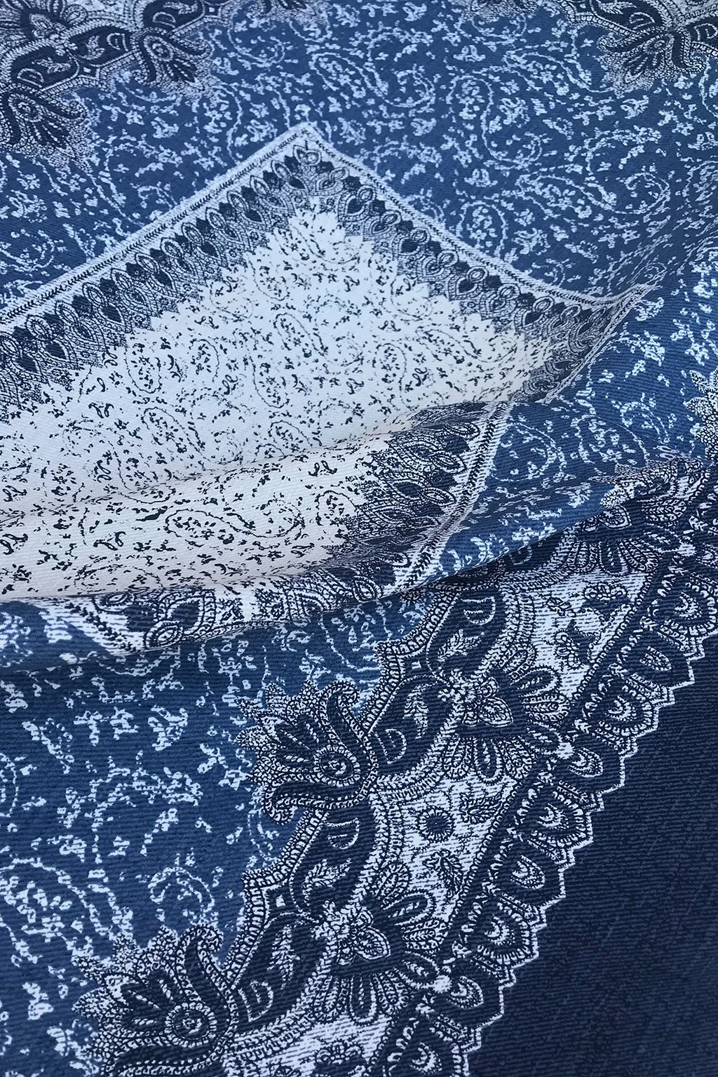 Royal Blue Silk Wool Fabric main image 0