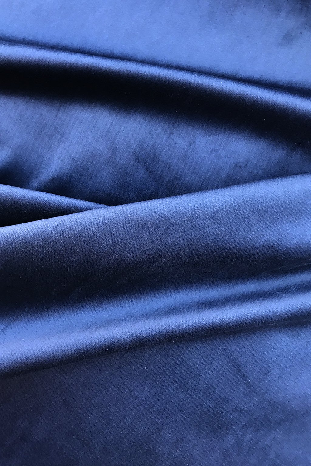 Cotton Velvet in Dark Navy