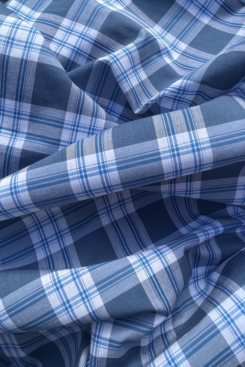 Cotton shirting tartan in shades Fabrics at Play