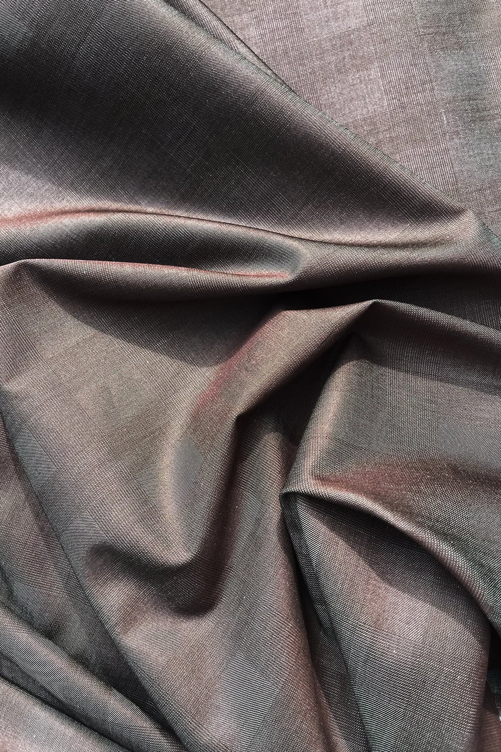 Rose Brown Cotton Silk Fabric