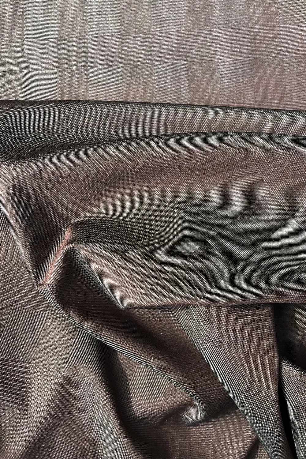 Rose Brown Cotton Silk Fabric main image 0