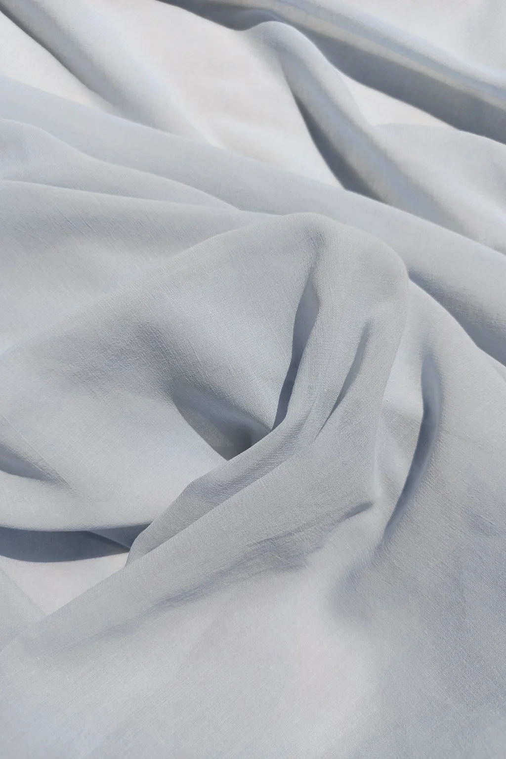 Nile Blue Plain Dyed Vaao Silk