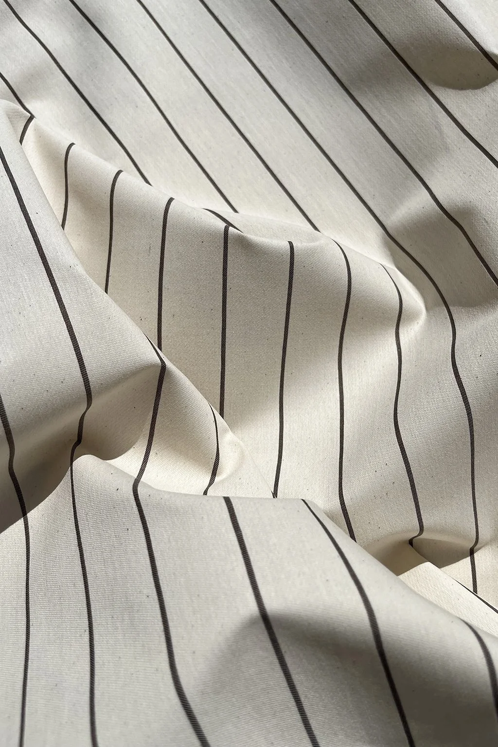 Cotton blend twill in ecru stripe6.jpg