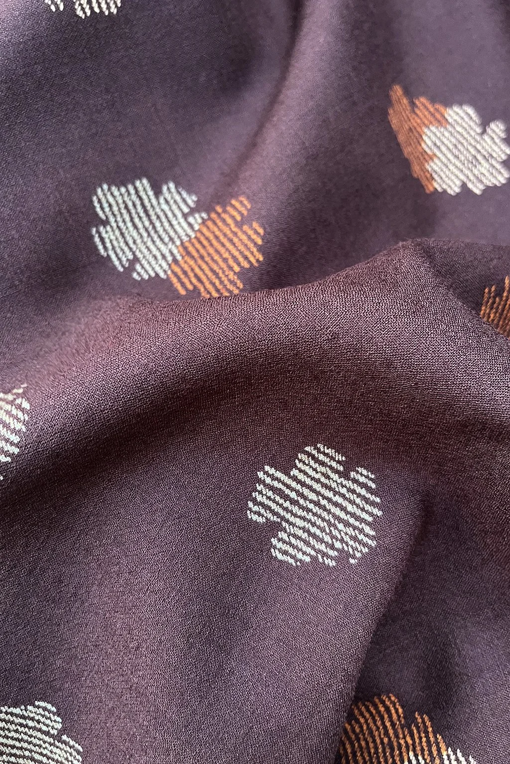 superfine wool in brown with floral pattern2.jpg