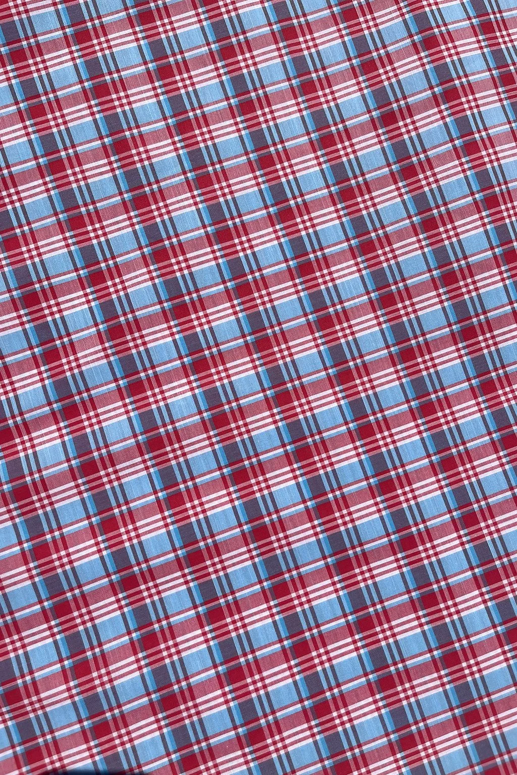 cotton shirting check in red and blue6.jpg