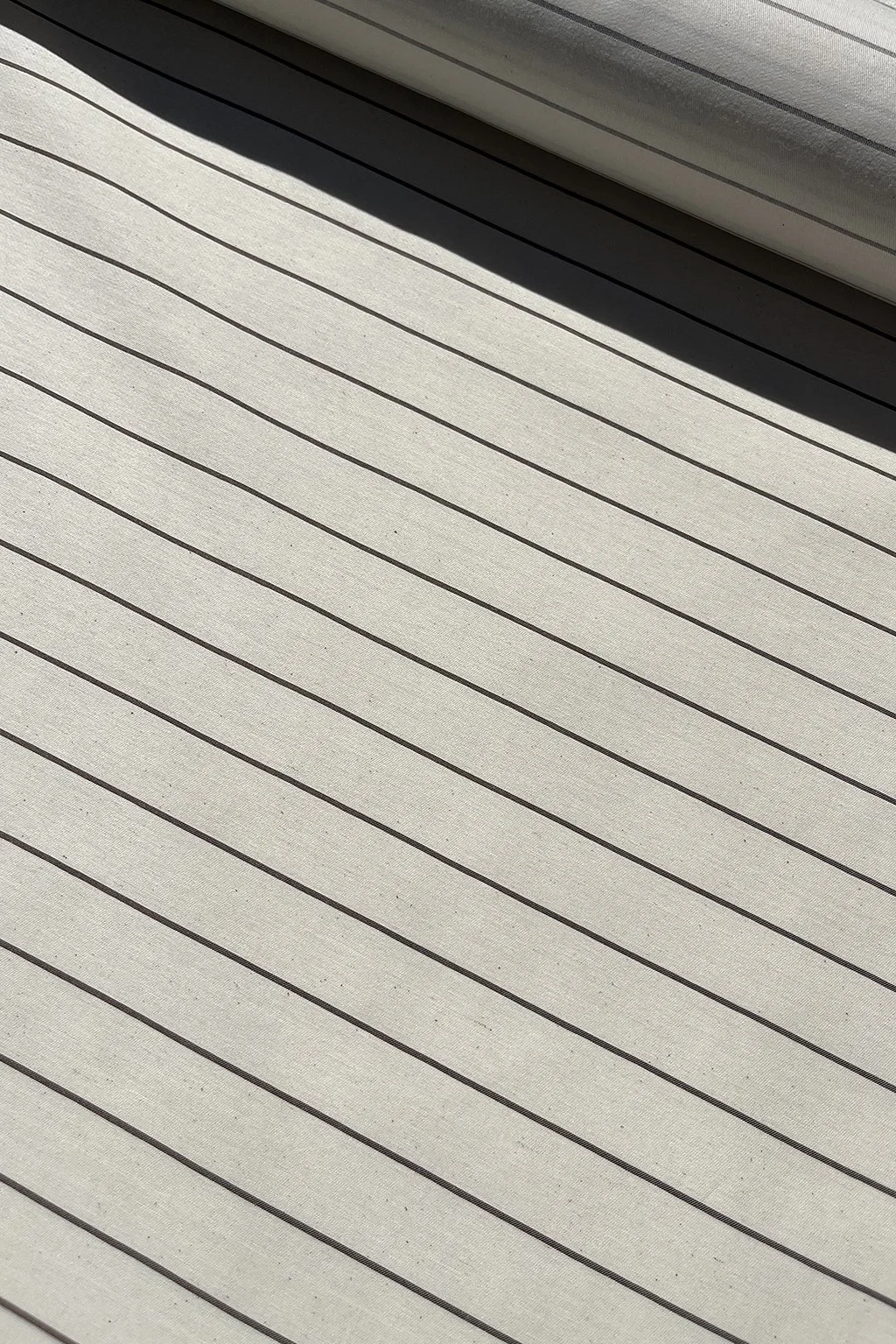 Cotton blend twill in ecru stripe11.jpg