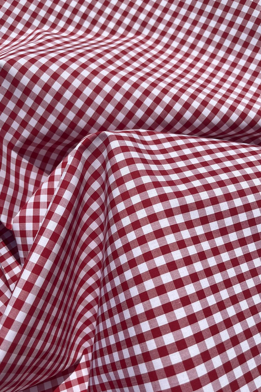 Italian Cotton gingham in red and white7.jpg