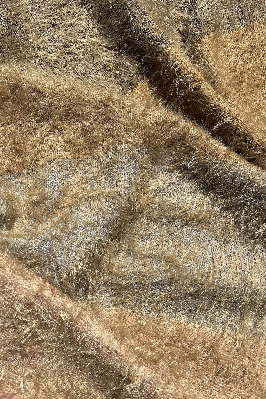 Italian wool:alpaca blend maxi stripe in shades of caramel 1.jpg