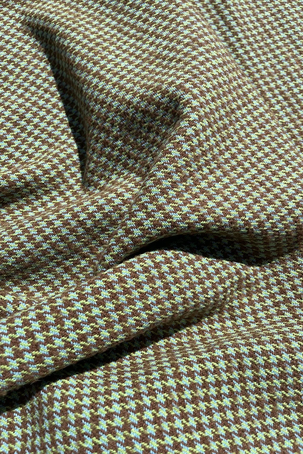 wool cotton polyamide in brown and green check5.jpg