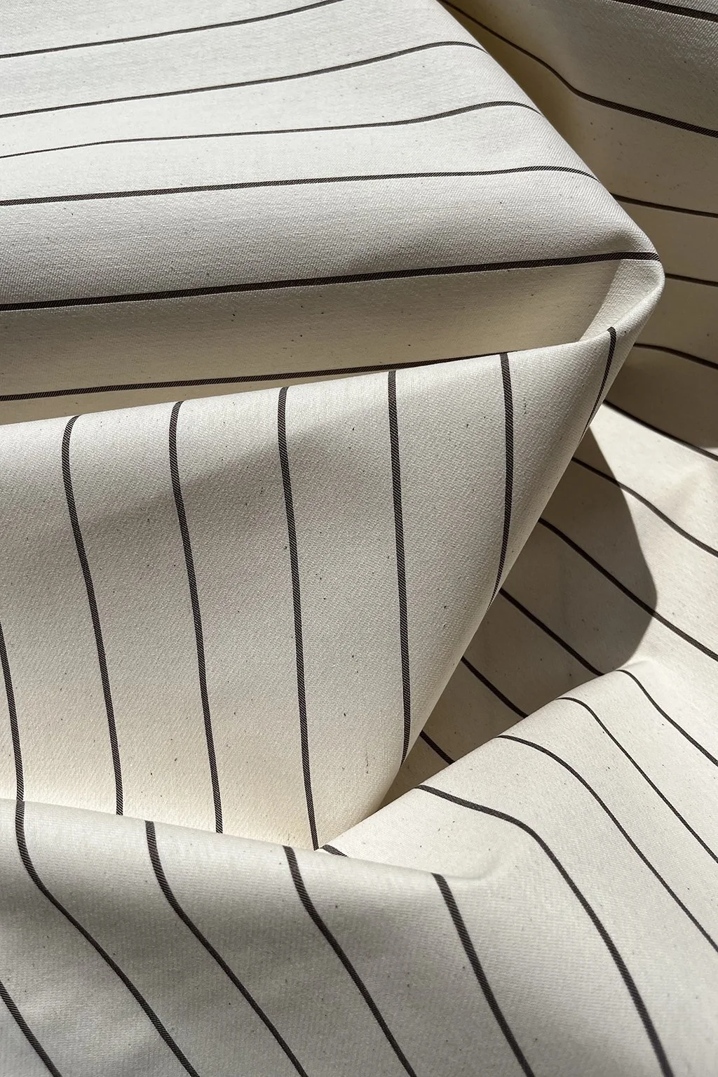 Cotton blend twill in ecru stripe.jpg