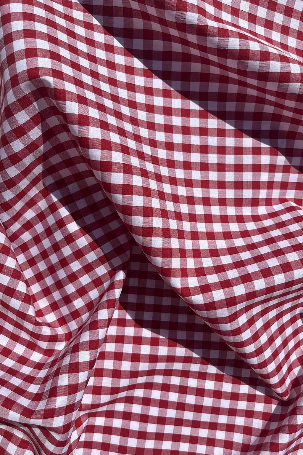 Italian Cotton gingham in red and white13.jpg