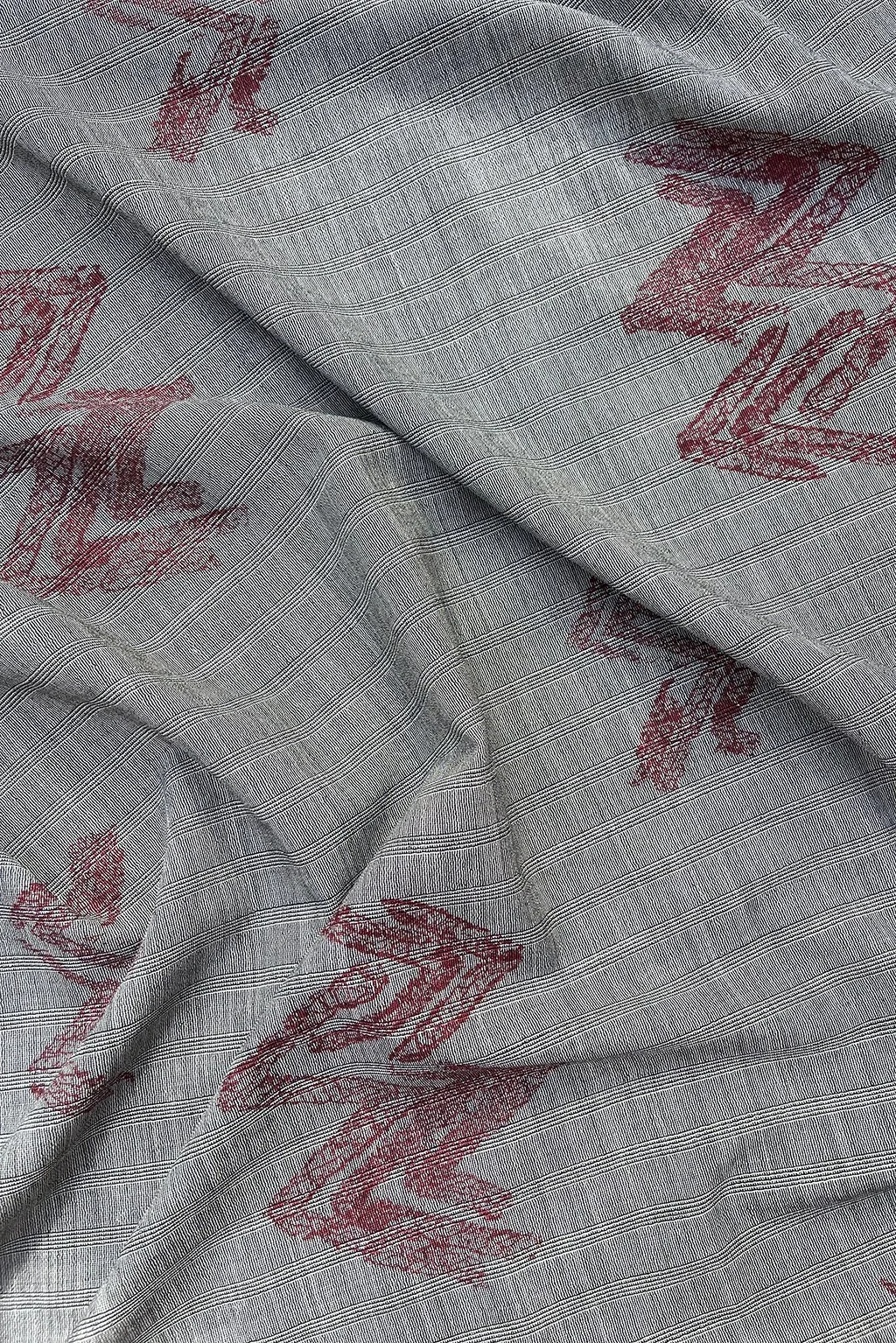 Italian fine wool in micro stripe with an abstract overprint in burgundy14.jpg