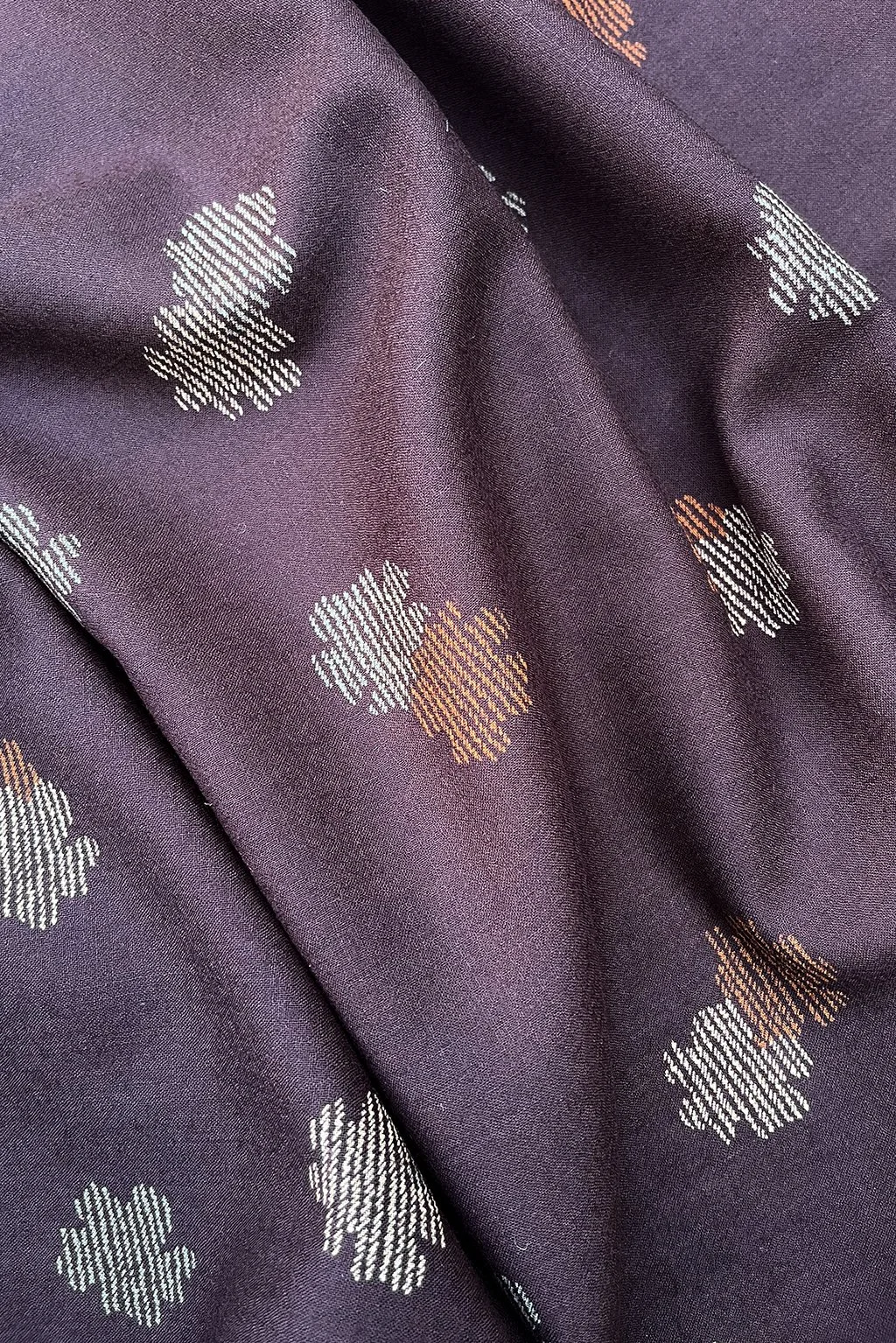 superfine wool in brown with floral pattern1.jpg