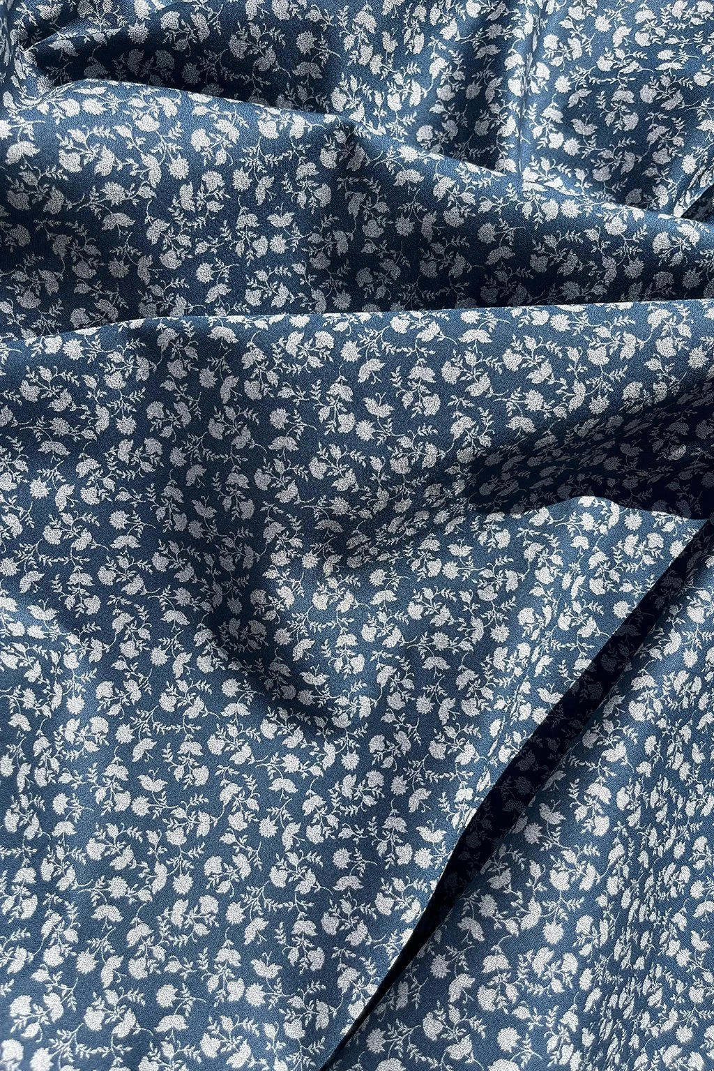 Italian cotton in ocean blue with small flowers6.jpg