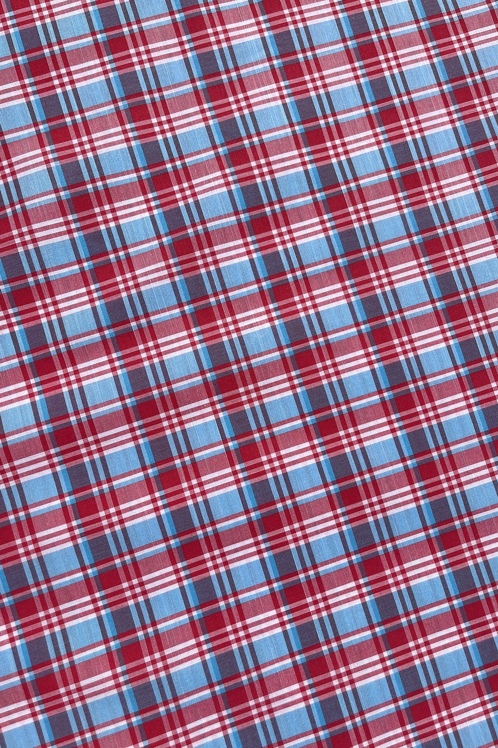 cotton shirting check in red and blue7.jpg