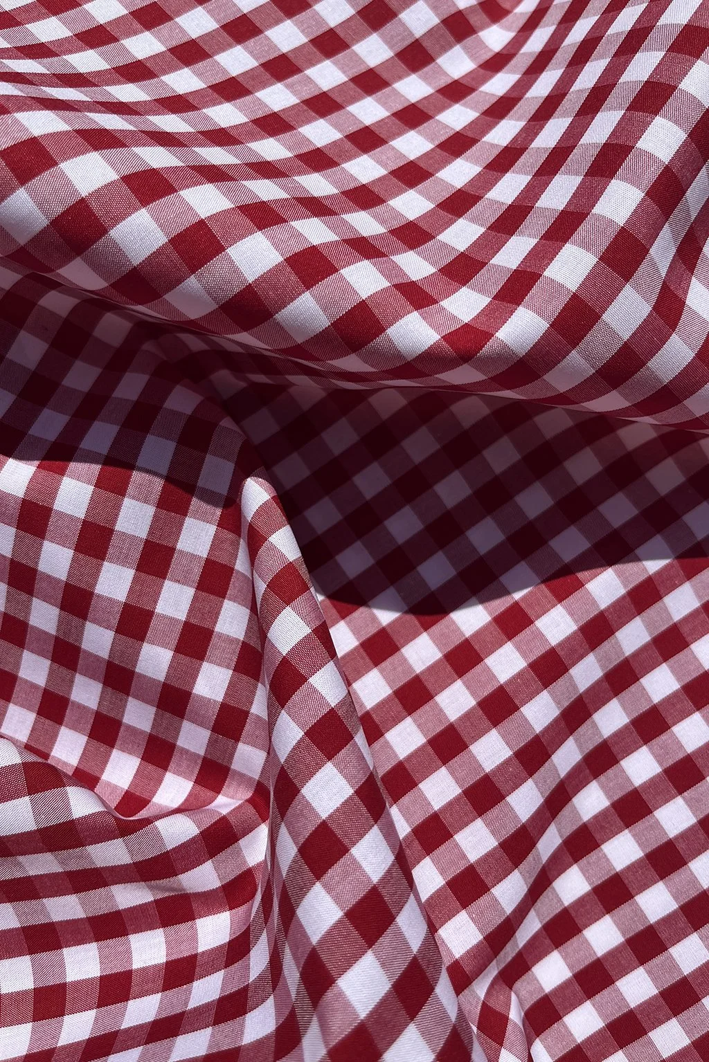 Italian Cotton gingham in red and white a.jpg