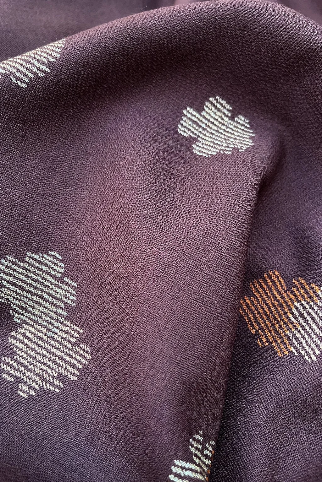 superfine wool in brown with floral pattern3.jpg