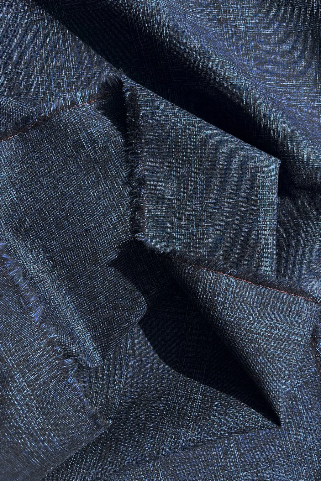 wool silk check in dark blue5.jpg