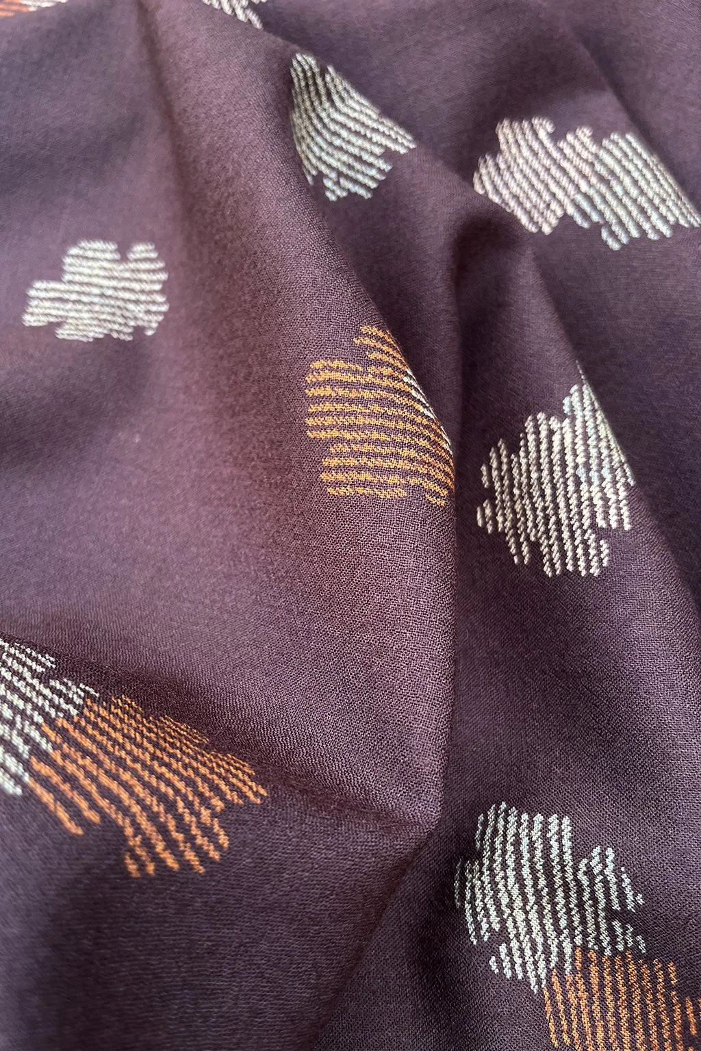 superfine wool in brown with floral pattern7.jpg