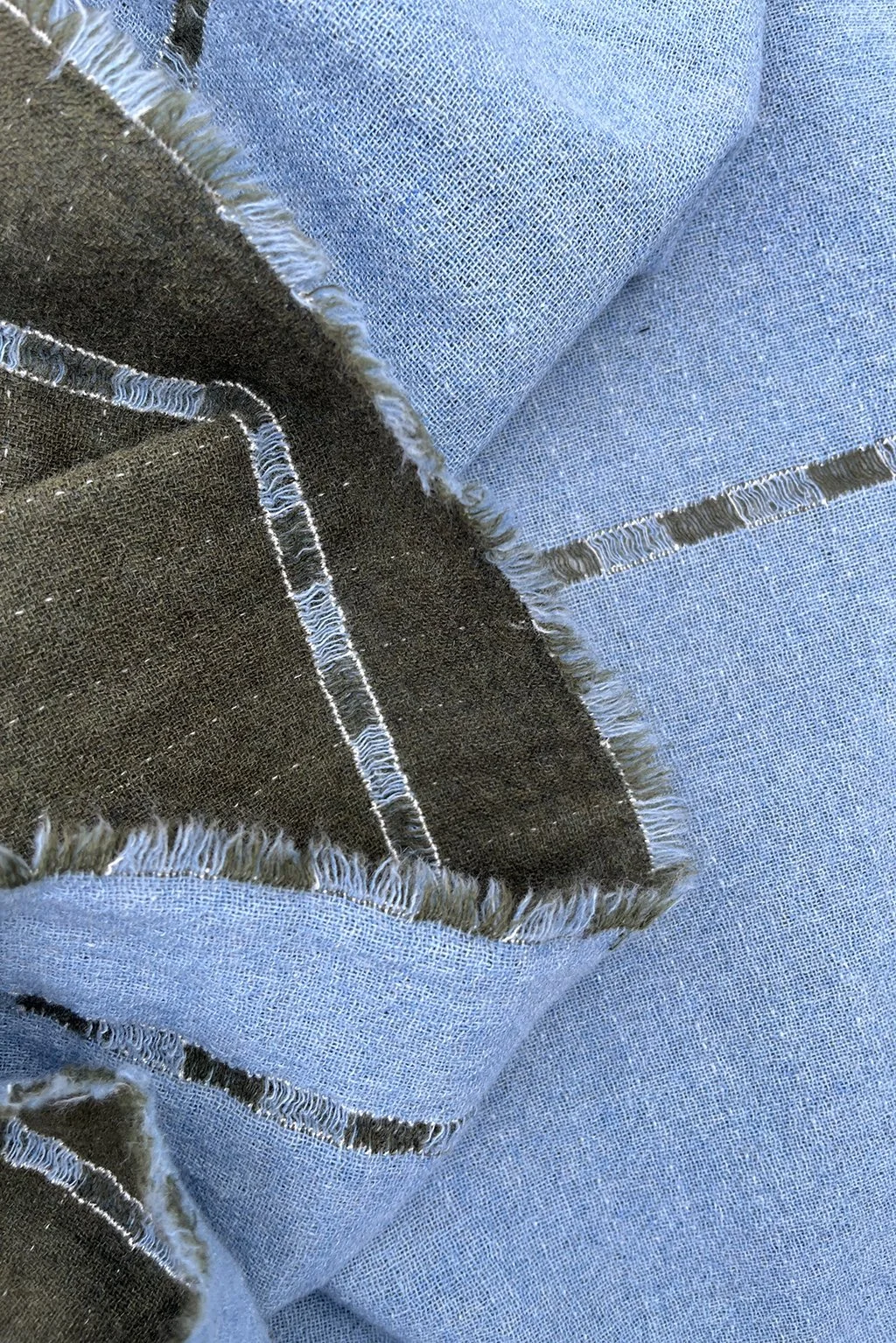 double sided sky blue and moss green cotton wool panels6.jpg