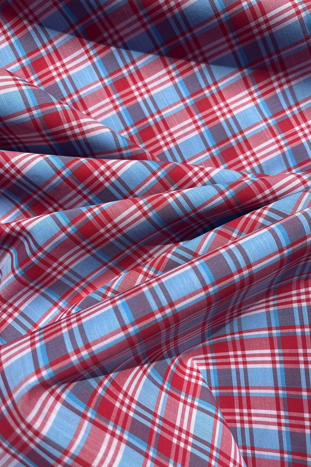 cotton shirting check in red and blue8.jpg