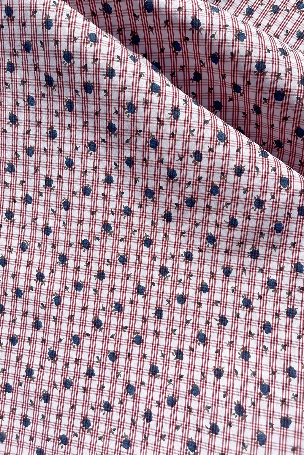 italian cotton with check and blue rose print7.jpg