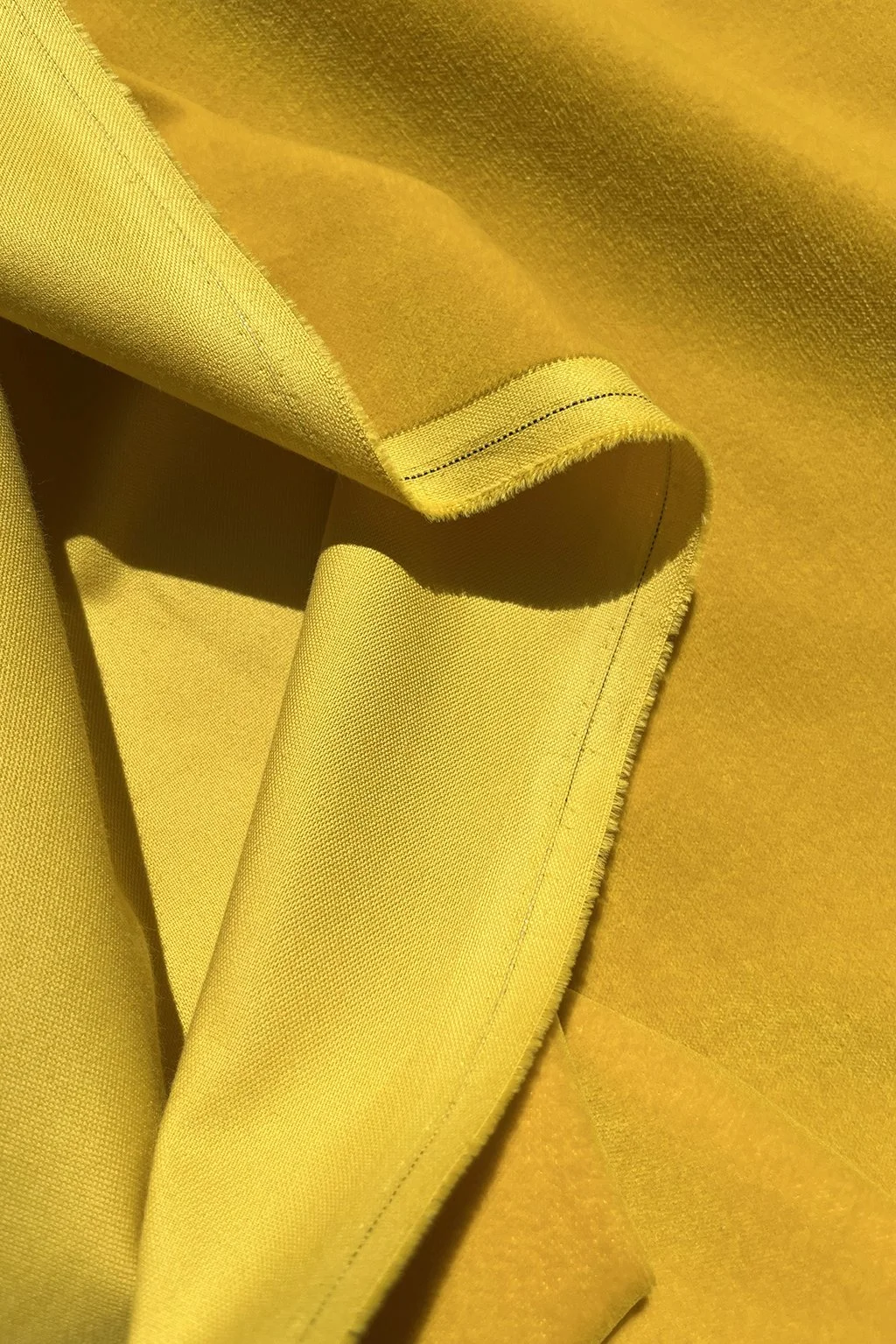 Italian cotton velvet in mustard yellow3.jpg